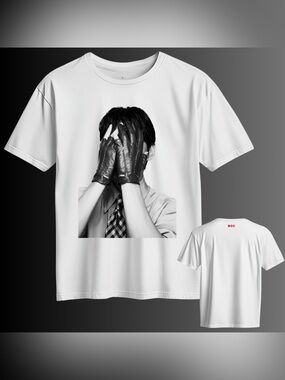 BTS arirang merch concert White Graphic T-Shirt  (D) Taehyung